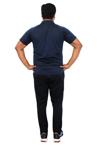 Demonstrate where you feel pain on the body